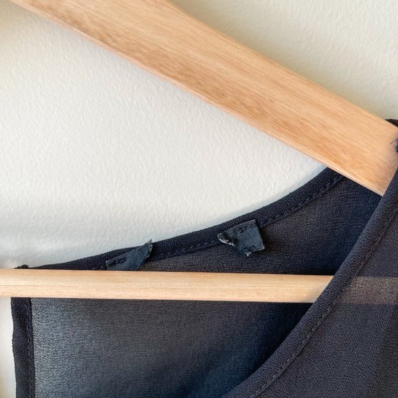 Forever 21 Little Black Mini Dress Lace Lined - Picture 4 of 5